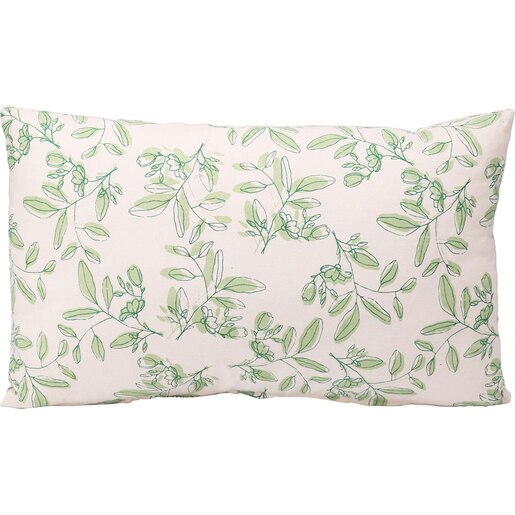 Perna decorativa KI Frunze, 30 x 50 cm, bej-verde Perna decorativa KI Frunze, 30 x 50 cm, bej-verde