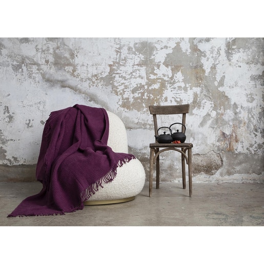 Patura MILA HOME BAT1, 130 x 170 cm, poliester, violet inchis Patura MILA HOME BAT1, 130 x 170 cm, poliester, violet inchis