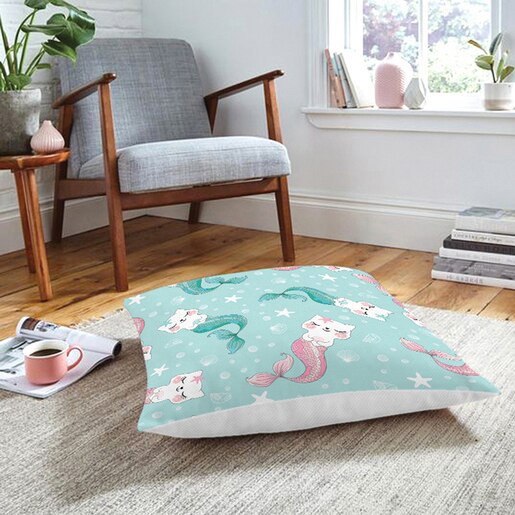 Fata perna decorativa Kids Collection, 30% bumbac + 70% poliester, 70 x 70 cm, verde Fata perna decorativa Kids Collection, 30% bumbac + 70% poliester, 70 x 70 cm, verde