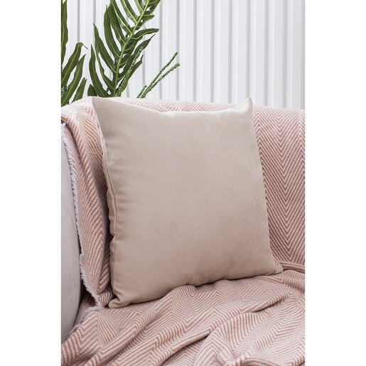 Fata perna decorativa Plain, 100% poliester, 45 x 45 cm, crem Fata perna decorativa Plain, 100% poliester, 45 x 45 cm, crem