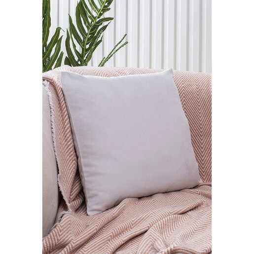 Fata perna decorativa Plain, 100% poliester, 45 x 45 cm, gri Fata perna decorativa Plain, 100% poliester, 45 x 45 cm, gri