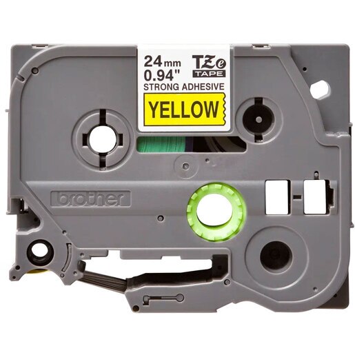 Banda etichete BROTHER TZe-S651, 24 mm, 8 m, Negru pe Galben Banda etichete BROTHER TZe-S651, 24 mm, 8 m, Negru pe Galben