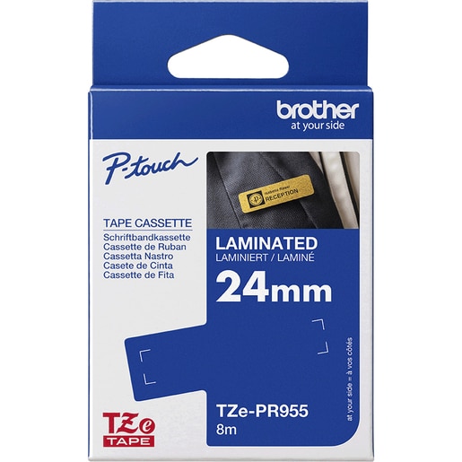 Banda etichete BROTHER TZe-PR955, 24 mm, 8 m, Alb pe Argintiu Banda etichete BROTHER TZe-PR955, 24 mm, 8 m, Alb pe Argintiu