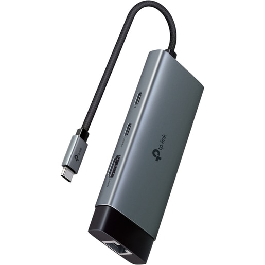 Hub USB TP-LINK UH6120C, USB Type-C, argintiu-negru Hub USB TP-LINK UH6120C, USB Type-C, argintiu-negru