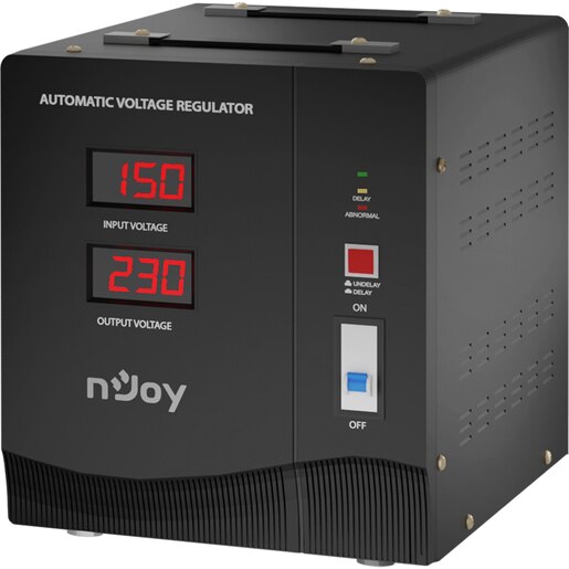 Stabilizator de tensiune NJOY Alvis 5000, 3000W Stabilizator de tensiune NJOY Alvis 5000, 3000W