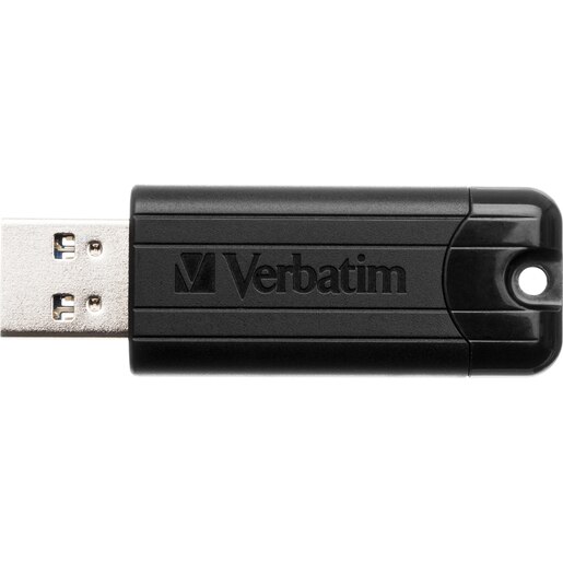 Memorie USB VERBATIM Pin Stripe, 64GB, USB 3.2, negru Memorie USB VERBATIM Pin Stripe, 64GB, USB 3.2, negru