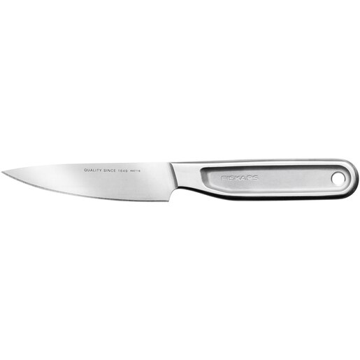 Cutit pentru legume FISKARS All Steel 1062887, 10cm, otel, argintiu Cutit pentru legume FISKARS All Steel 1062887, 10cm, otel, argintiu