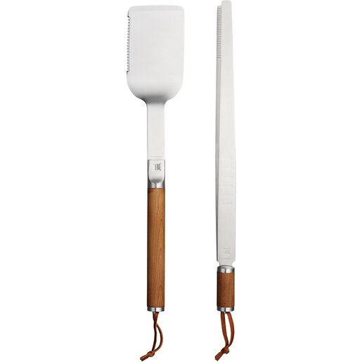 Set ustensile pentru gratar FISKARS Norden, 2 piese, otel inoxidabil si lemn, argintiu/maro Set ustensile pentru gratar FISKARS Norden, 2 piese, otel inoxidabil si lemn, argintiu/maro