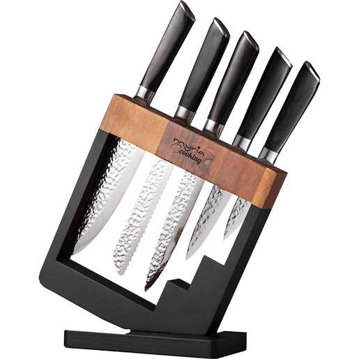 Set cutite MYRIA MC4054, 6 piese, otel inoxidabil, 8.5-20.8cm, negru Set cutite MYRIA MC4054, 6 piese, otel inoxidabil, 8.5-20.8cm, negru