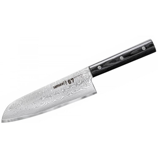 Cutit Santoku Damascus SD67-0094M, 17.5cm, otel, negru Cutit Santoku Damascus SD67-0094M, 17.5cm, otel, negru