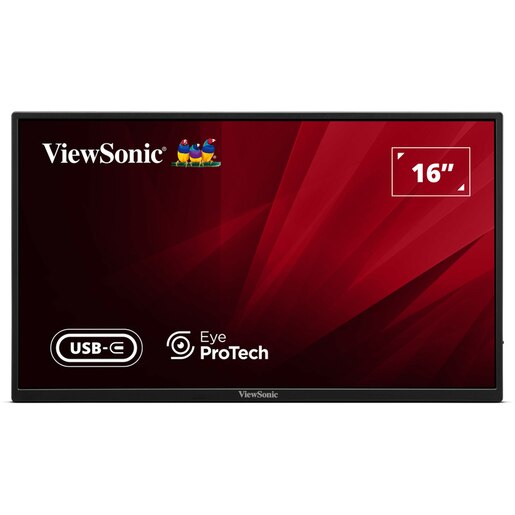 Monitor LED IPS VIEWSONIC VA1650, 16", Full HD, 60Hz, Flicker-Free, negru Monitor LED IPS VIEWSONIC VA1650, 16", Full HD, 60Hz, Flicker-Free, negru