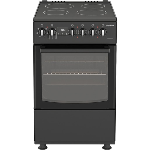 Aragaz VORTEX VAE50D60BK01K, 4 arzatoare, Electric, L 50 cm, Grill, negru Aragaz VORTEX VAE50D60BK01K, 4 arzatoare, Electric, L 50 cm, Grill, negru