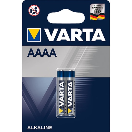Baterii alcaline VARTA AAAA, 640 mAh, 2 bucati Baterii alcaline VARTA AAAA, 640 mAh, 2 bucati