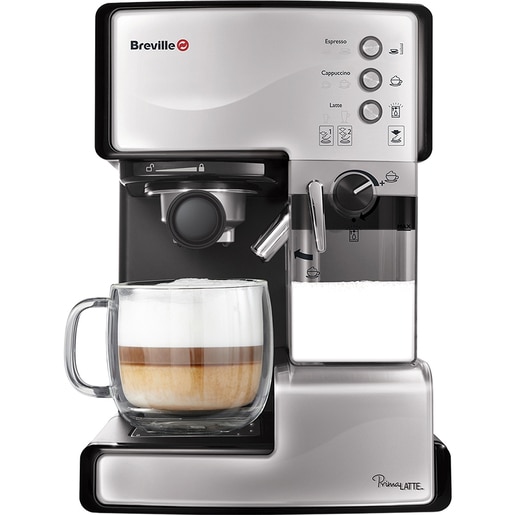 Espressor manual BREVILLE Prima Latte VCF045X-01, 1.5l, 15 bar, negru-argintiu Espressor manual BREVILLE Prima Latte VCF045X-01, 1.5l, 15 bar, negru-argintiu