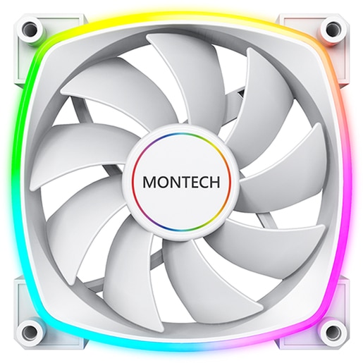 Ventilator MONTECH AX140 PWM White, 140 mm, iluminare ARGB, VEMTAX140WH Ventilator MONTECH AX140 PWM White, 140 mm, iluminare ARGB, VEMTAX140WH