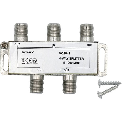 Spliter CATV VORTEX VO2841, 4 canele, Tip-F Spliter CATV VORTEX VO2841, 4 canele, Tip-F