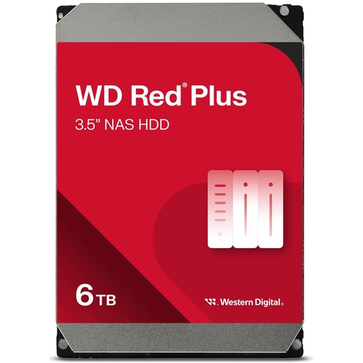 Hard Disk NAS WD Red Plus, 6TB, 5400 RPM, SATA3, 256MB, WD60EFPX Hard Disk NAS WD Red Plus, 6TB, 5400 RPM, SATA3, 256MB, WD60EFPX