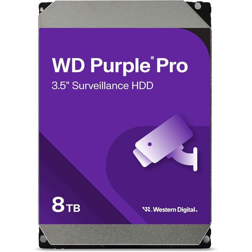 Hard Disk WD Purple Pro Surveillance, 8TB, 7200 RPM, SATA3, 256MB, WD8002PURP Hard Disk WD Purple Pro Surveillance, 8TB, 7200 RPM, SATA3, 256MB, WD8002PURP