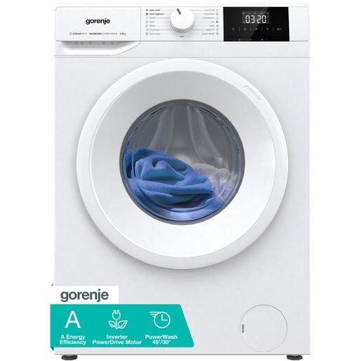 Masina de spalat rufe frontala slim GORENJE WNGPI62SAS, SteamTech, 6 kg, 1200rpm, Clasa A, alb Masina de spalat rufe frontala slim GORENJE WNGPI62SAS, SteamTech, 6 kg, 1200rpm, Clasa A, alb