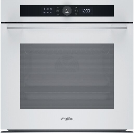 Cuptor incorporabil WHIRLPOOL WOI5S8PM2SWA, Electric, Autocuratare pirolitica + hidrolitica, 73 l, Clasa A+, 6th Sense, alb Cuptor incorporabil WHIRLPOOL WOI5S8PM2SWA, Electric, Autocuratare pirolitica + hidrolitica, 73 l, Clasa A+, 6th Sense, alb