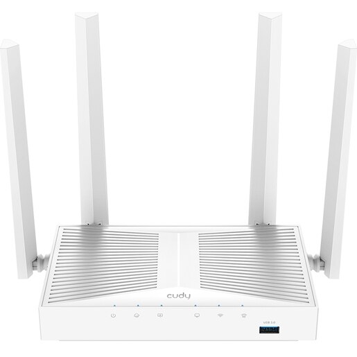 Router Wireless Gigabit CUDY WR1300s AC1200, Dual-Band 300 + 867 Mbps, USB 3.0, alb Router Wireless Gigabit CUDY WR1300s AC1200, Dual-Band 300 + 867 Mbps, USB 3.0, alb
