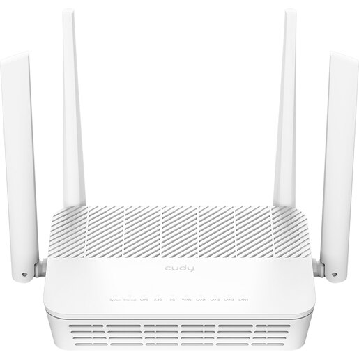Router Wireless Gigabit CUDY WR3000P AX3000, Wi-Fi 6, Dual-Band 574 + 2402 Mbps, alb Router Wireless Gigabit CUDY WR3000P AX3000, Wi-Fi 6, Dual-Band 574 + 2402 Mbps, alb