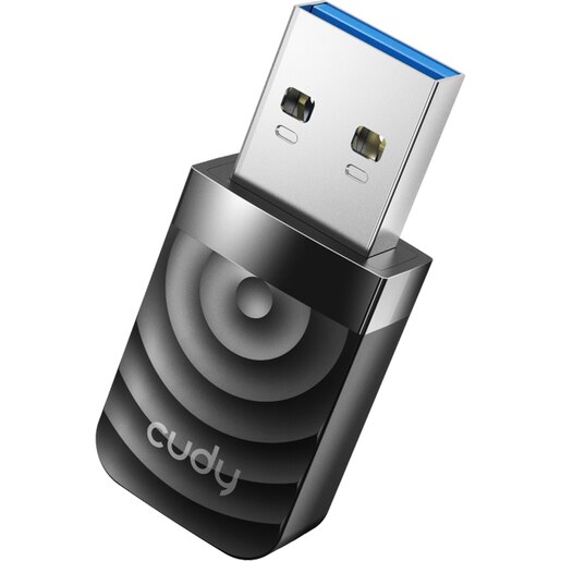 Adaptor USB Wireless CUDY WU1300S AC1300, Dual-Band 400 + 867 Mbps, negru Adaptor USB Wireless CUDY WU1300S AC1300, Dual-Band 400 + 867 Mbps, negru