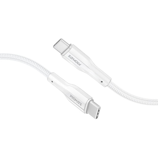 Cablu date PROMATE Xcord-CC300, USB-C - USB-C, 3m, alb Cablu date PROMATE Xcord-CC300, USB-C - USB-C, 3m, alb