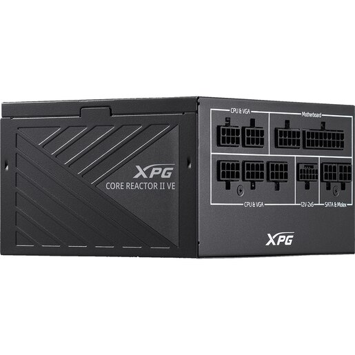 Sursa PC XPG Reactor II VE, 850W, 120mm, 80 Plus Gold, Full Modular Sursa PC XPG Reactor II VE, 850W, 120mm, 80 Plus Gold, Full Modular