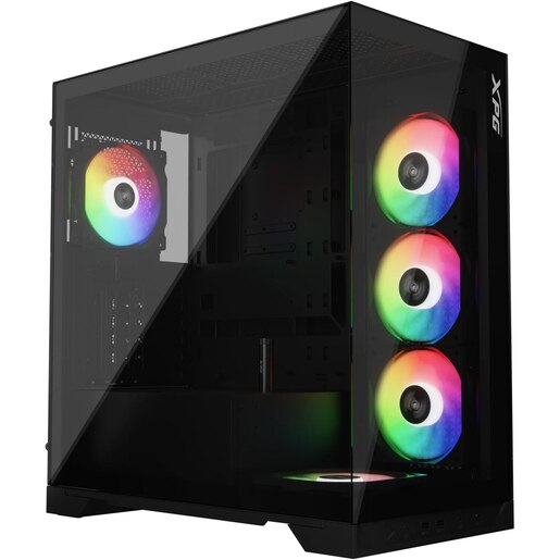 Carcasa PC XPG Invarder X, USB 3.2 Type-C, fara sursa, ARGB, negru Carcasa PC XPG Invarder X, USB 3.2 Type-C, fara sursa, ARGB, negru