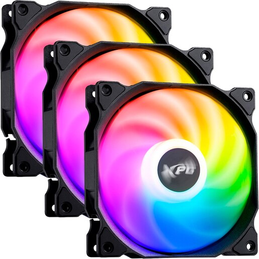 Set 3 ventilatoare PC XPG Vento 120 ARGB PWM, 120mm, negru Set 3 ventilatoare PC XPG Vento 120 ARGB PWM, 120mm, negru