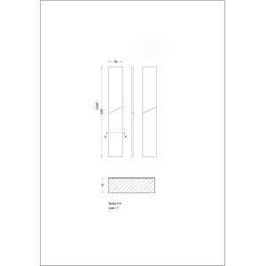 Plinta GoodHome Cisely, 240 x 15 x 1.6 cm, argintiu Plinta GoodHome Cisely, 240 x 15 x 1.6 cm, argintiu