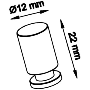 Set manere GOODHOME, aliaj zinc, 2.2 cm, alama, 2 bucati Set manere GOODHOME, aliaj zinc, 2.2 cm, alama, 2 bucati