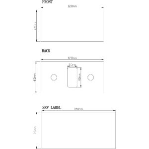 Set manere GOODHOME, aliaj zinc, 2.2 cm, alama, 2 bucati Set manere GOODHOME, aliaj zinc, 2.2 cm, alama, 2 bucati