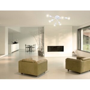 Plafoniera, 6 x 40 W, alb, metal Globo Xara I Plafoniera, 6 x 40 W, alb, metal Globo Xara I