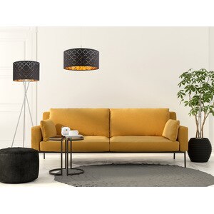 Lustra tip pendul, Negru/Auriu, 60 W, 1 x E27 Globo Clarke Lustra tip pendul, Negru/Auriu, 60 W, 1 x E27 Globo Clarke