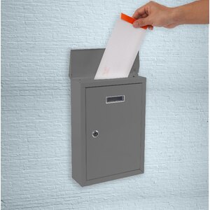 Cutie posta SMITH AND LOCKE, Inchidere cheie, 90 x 238 x 355mm, gri Cutie posta SMITH AND LOCKE, Inchidere cheie, 90 x 238 x 355mm, gri