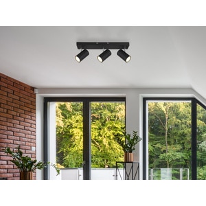 Spot Led Negru Metal 3X 35W Gu10 Spot Led Negru Metal 3X 35W Gu10