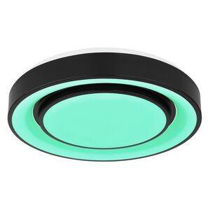 Plafoniera LED RGB GLOBO Sully 41368-24, 24W, 70-800lm, intensitate reglabila, telecomanda, negru Plafoniera LED RGB GLOBO Sully 41368-24, 24W, 70-800lm, intensitate reglabila, telecomanda, negru