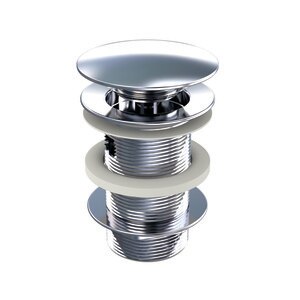 Ventil WIRQUIN quick-clack cu preaplin, metal, L 75 mm, argintiu Ventil WIRQUIN quick-clack cu preaplin, metal, L 75 mm, argintiu