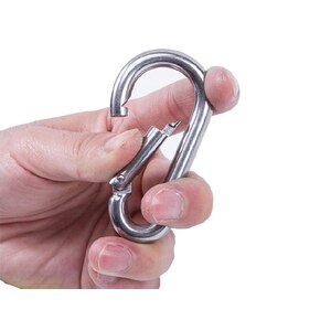 Carabina cu clapa, 7 x 70 mm, otel, argintiu Carabina cu clapa, 7 x 70 mm, otel, argintiu