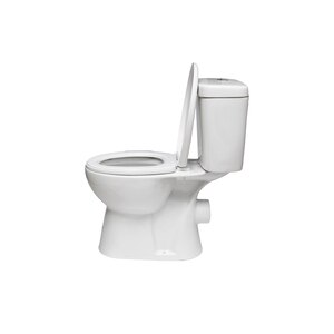 Set vas WC Luxors, ceramica, evacuare orizontala, rezervor, capac, alb Set vas WC Luxors, ceramica, evacuare orizontala, rezervor, capac, alb