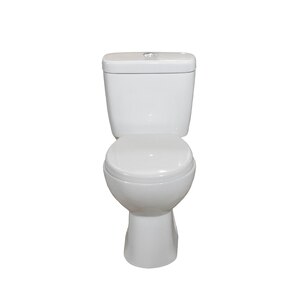 Set vas WC Luxors, ceramica, evacuare orizontala, rezervor, capac, alb Set vas WC Luxors, ceramica, evacuare orizontala, rezervor, capac, alb