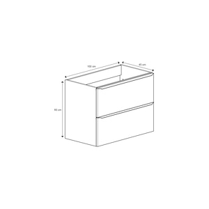 Masca lavoar GoodHome Imandra, suspendata, 100 x 45 x 60 cm, gri Masca lavoar GoodHome Imandra, suspendata, 100 x 45 x 60 cm, gri