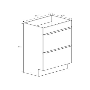 Masca lavoar GoodHome Imandra, 60 x 45 x 82 cm, alb Masca lavoar GoodHome Imandra, 60 x 45 x 82 cm, alb