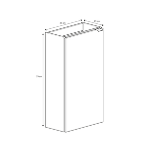 Masca lavoar GoodHome Imandra, 44 x 23 x 79 cm, gri Masca lavoar GoodHome Imandra, 44 x 23 x 79 cm, gri
