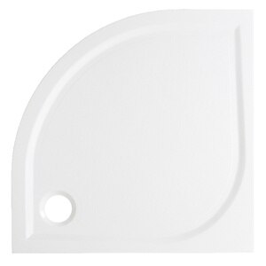 Cadita dus GoodHome Limski, semirotunda, rasina, 90 x 90 x 2.8 cm, alb Cadita dus GoodHome Limski, semirotunda, rasina, 90 x 90 x 2.8 cm, alb