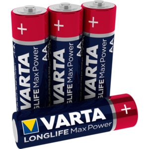 Set 4 baterii alcaline AA Varta Max Power Set 4 baterii alcaline AA Varta Max Power