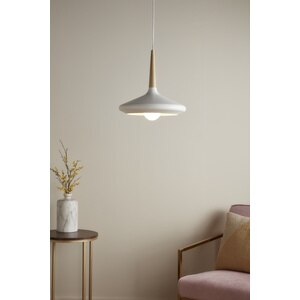 Lustra tip pendul, Alb, 42 W, 1 x E27 GoodHome Arraqis Lustra tip pendul, Alb, 42 W, 1 x E27 GoodHome Arraqis