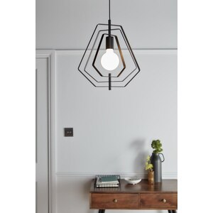 Pendul, negru, 1 x 42 W GoodHome Nedoki Pendul, negru, 1 x 42 W GoodHome Nedoki